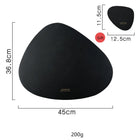 PU Leather Heat Insulation Table Mats with Non-Slip Design | Stylish and Durable Protection for Dining Surfaces
