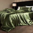 Luxury Silk Bed Sheets Set with Duvet Cover & Pillowcases | Soft, Breathable Bedding for Ultimate Comfort