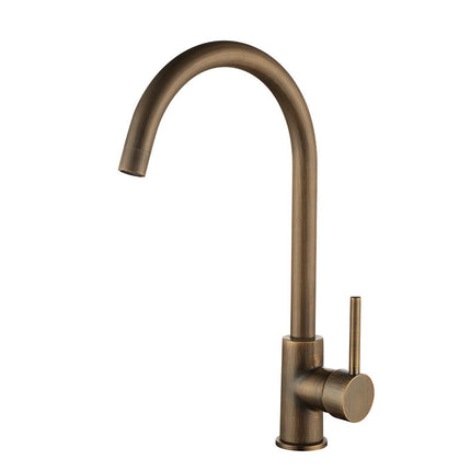 Kitchen Faucet Single Handle, Antique Brass Kitchen Sink Faucet with 360 Swivel Spout – image 7