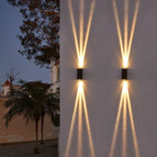 Large - Three rays up and down / Not dimmable / Warm Light (3000K)