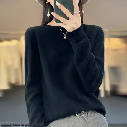 Merino Wool Sweater for Women, 100% Wool Knit Sweater – image 7