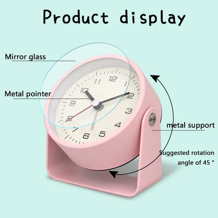 Metal Desk Clock for Bedroom and Office – image 6