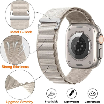 Apple Watch Bands, Woven Nylon Apple Watch Strap with Steel G Hook – image 9