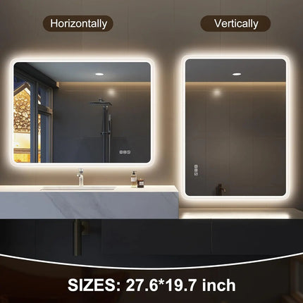 Lighted Vanity Mirror for Bathroom, LED Bathroom Mirror with Lights and Anti Fog – photo 47