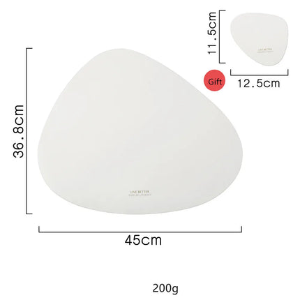 PU Leather Heat Insulation Table Mats with Non-Slip Design | Stylish and Durable Protection for Dining Surfaces