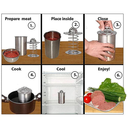 Deli Meat Press, Stainless Steel Ham Maker with Thermometer – image 23