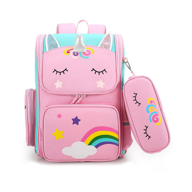 Kids Backpack, Unicorn Backpack with Matching Pencil Case, Primary School Bag for Kids_00