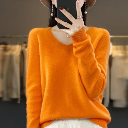 Womens Sweaters, Slim Fit Knitted Sweater with O Neck for Fall and Winter – image 18