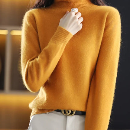 Cashmere Sweaters for Women, 100% Cashmere Turtleneck Sweater – image 8
