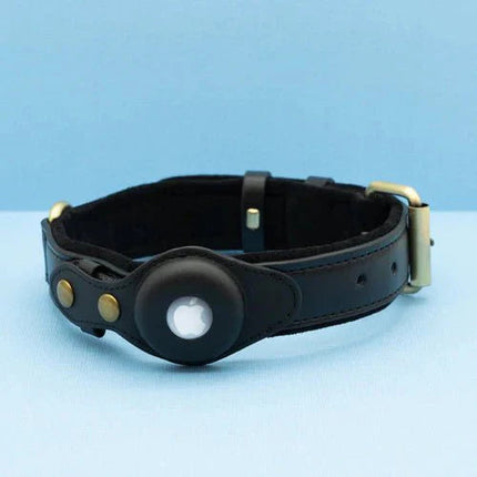 SafeTrack | Dog Collar with Eco-Friendly Leather & Waterproof Design | Comfortable Tracker Solution for Pet Safety 0