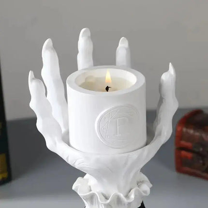 Witch Hand Candle Holder, Resin Witch Decor for Halloween Decorations – image 5