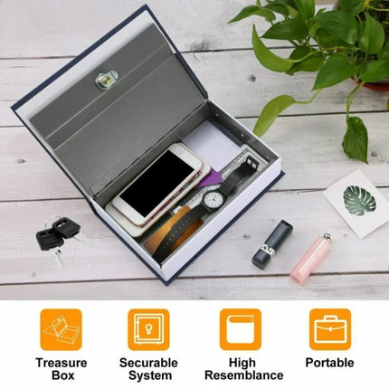 Small Safe for Travel, Fake Book Diversion Safe for Cash and Jewelry – image 9