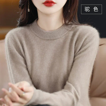 Crew Neck Sweater in 100% Cashmere, Slim Fit Pullover Sweater – image 9