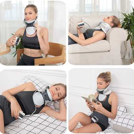 Cervical Traction Device, Neck Stretcher with Heat Compress – image 4