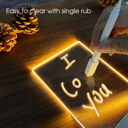 Lighted Message Board with Acrylic Display | Versatile Task Tracker for Stylish Home Communication