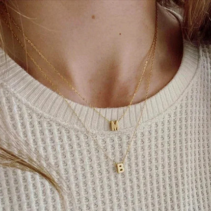 Initial Necklace for Women, Letter Necklace for Layering
