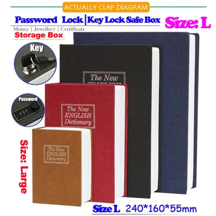 Small Safe for Travel, Fake Book Diversion Safe for Cash and Jewelry – image 15