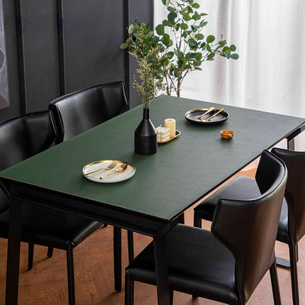 Waterproof Table Mat, Dining Table Protector in Faux Leather