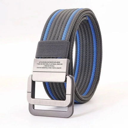Mens Belt with Double Ring Buckle, Canvas Belt for Women – image 10