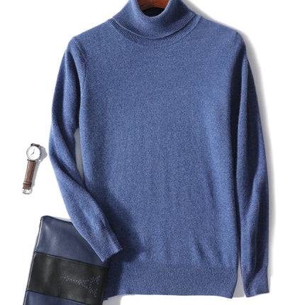 Mens Turtleneck Sweater, Loose Fit Mens Knit Sweater for Fall and Winter – image 33
