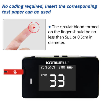 Blood Glucose Meter 4 in 1, Glucose Monitor with Test Strips – image 5