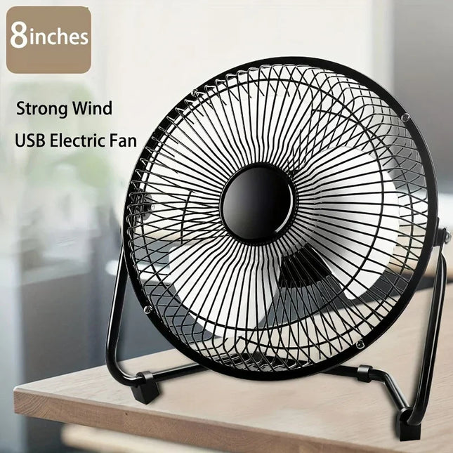 Portable Fan, USB Desk Fan with 2 Speeds and 360 Degree Rotation