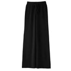 Wide Leg Pants for Women, Knit Wide Leg Trousers in Wool Cashmere Blend, Womens Wool Pants with Elastic Waist and Belt