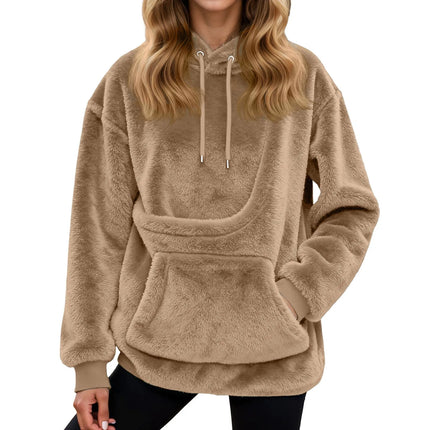 Oversized Fleece Hoodie with Pet Carrier Pocket, Cat Carrier Hoodie for Small Dogs and Cats, Unisex Pullover Hoodie