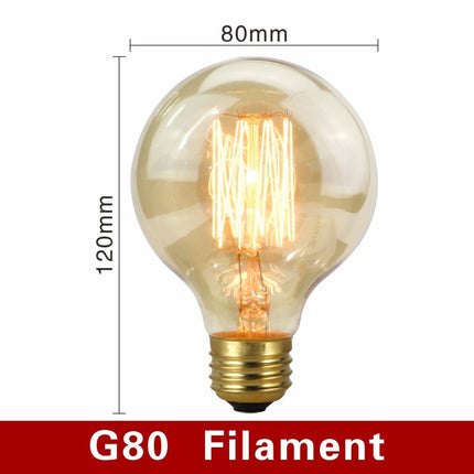 Vintage Light Bulbs with E27 Base for Dimming | Soft Warm Light for Cozy Atmosphere