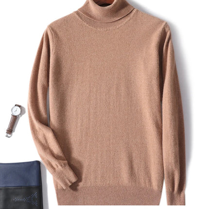 Mens Turtleneck Sweater, Loose Fit Mens Knit Sweater for Fall and Winter – image 28