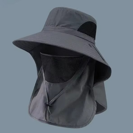 Sun Hat with Wide Brim and Neck Flap, UV Protection Fishing Hat for Hiking and Camping – image 8