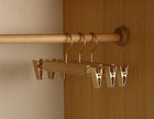 Wooden Clothes Hangers Set of 2, Cedar Garment Hangers with Wide Shoulders, Wooden Coat Hangers for Suits and Sweaters
