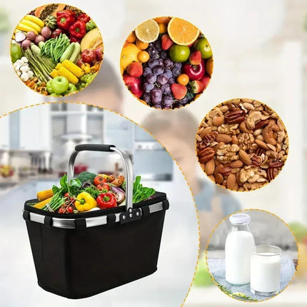 Insulated Picnic Basket, Portable Cooler – image 5