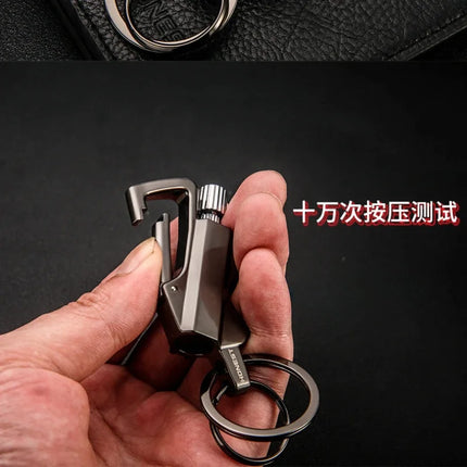 Refillable Lighter Keychain, Metal Keychain Lighter for Hiking Gear
