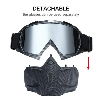 Ski Goggles with Face Mask, Anti Fog Snowboard Goggles