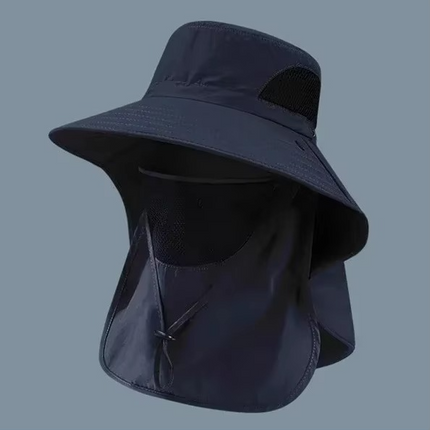 Sun Hat with Wide Brim and Neck Flap, Quick Dry Summer Hat – image 9