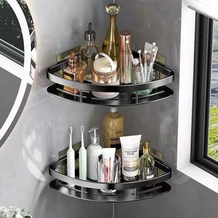 Corner Shelf for Bathroom, Aluminum Metal Shelf for Shower and Makeup