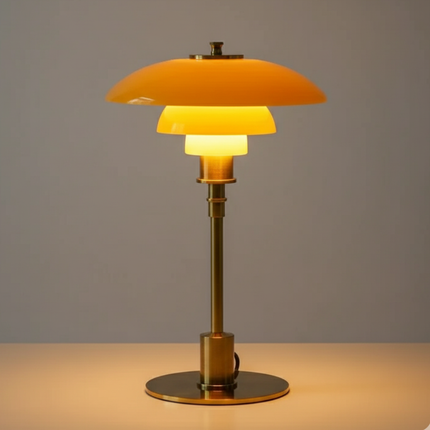 Scandinavian Glass Table Lamp | Minimalist LED Lighting with Warm Glow | Stylish Bedside Decor for Cozy Spaces 0