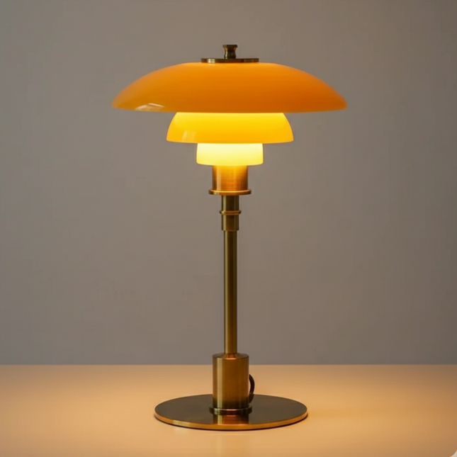 Scandinavian Glass Table Lamp | Minimalist LED Lighting with Warm Glow | Stylish Bedside Decor for Cozy Spaces 0