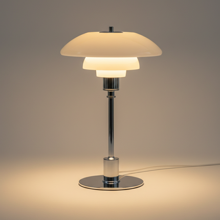 Scandinavian Glass Table Lamp | Minimalist LED Lighting with Warm Glow | Stylish Bedside Decor for Cozy Spaces 10
