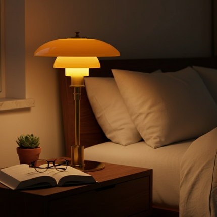 Scandinavian Glass Table Lamp | Minimalist LED Lighting with Warm Glow | Stylish Bedside Decor for Cozy Spaces 5