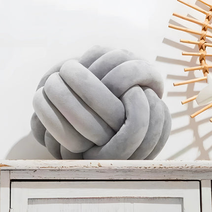 Scandinavian Knot Pillow | Modern Velvet Cushion with Unique Design | Cozy Accent for Home Decor 7