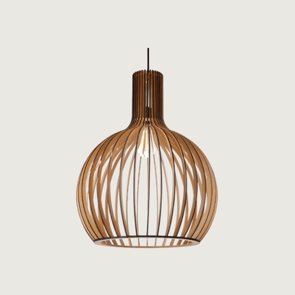 Scandinavian Pendant Lighting | Adjustable Wooden Ceiling Light Fixture for Warm Ambiance 0