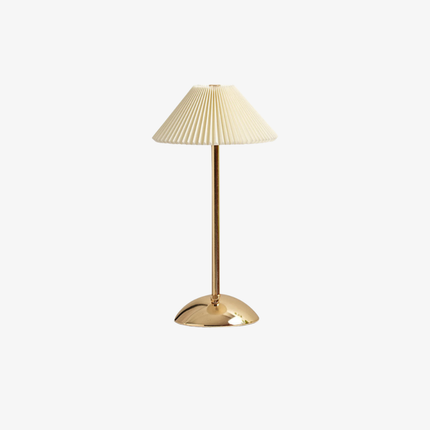 Scandinavian Style Desk Lamp with Pleated Fabric Shade & USB Power | Cozy Illumination for Modern Interiors 1