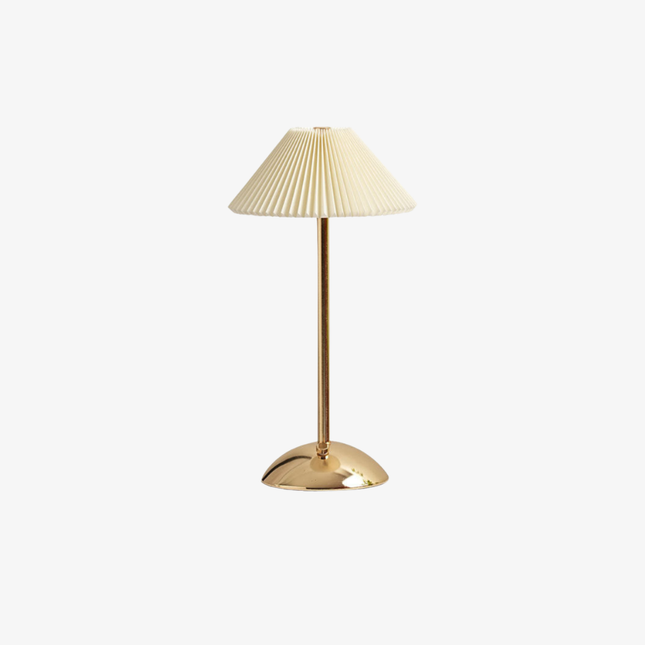 Scandinavian Style Desk Lamp with Pleated Fabric Shade & USB Power | Cozy Illumination for Modern Interiors 1