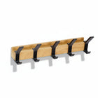 Scandinavian Wood Coat Rack Organizer with Adjustable Hooks | Stylish Storage Solution for Entryways 0