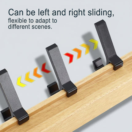 Scandinavian Wood Coat Rack Organizer with Adjustable Hooks | Stylish Storage Solution for Entryways 4