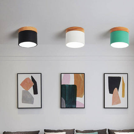 Scandinavian | Flush Mount Ceiling Light with 3-Color Switchable Feature | Compact Design for Ambient Illumination 1