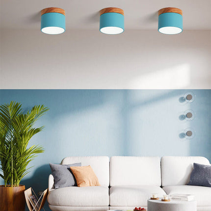 Scandinavian | Flush Mount Ceiling Light with 3-Color Switchable Feature | Compact Design for Ambient Illumination 3