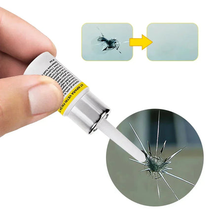 Windshield Repair Kit, Cracked Windshield Repair for Chips and Cracks, DIY Windshield Chip Repair Kit
